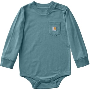 image:imageCarhartt LongSleeve Pocket Bodysuit  100 Cotton  Made From Breathable 100 Cotton Jersey  Easy ChangesHydro