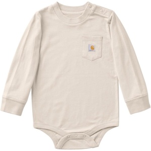 image:imageCarhartt LongSleeve Pocket Bodysuit  100 Cotton  Made From Breathable 100 Cotton Jersey  Easy ChangesNew Turtledove
