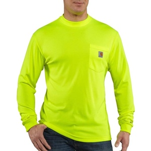 image:imageCarhartt Mens Force Relaxed Color Enhanced LS TShirtBrite Lime