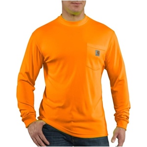 image:imageCarhartt Mens Force Relaxed Color Enhanced LS TShirtBrite Orange