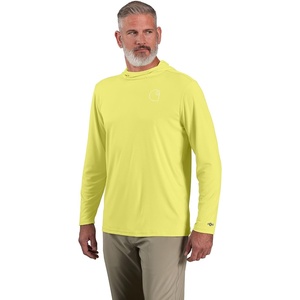 image:imageCarhartt Mens Force Sun Defender Lightweight LongSleeve Hooded Logo Graphic TShirtCitrus