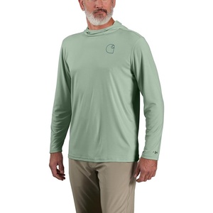 image:imageCarhartt Mens Force Sun Defender Lightweight LongSleeve Hooded Logo Graphic TShirtPatina