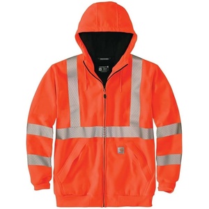 image:imageCarhartt Mens HV Thermal Lined Full Zip Class 3 SweatshirtBrite Orange