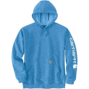image:imageCarhartt Mens Iconic K288 Logo Sweatshirt CloseoutBlue Lagoon Space Dye