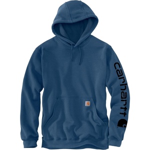 image:imageCarhartt Mens Iconic K288 Logo Sweatshirt CloseoutDeep Ocean Heather