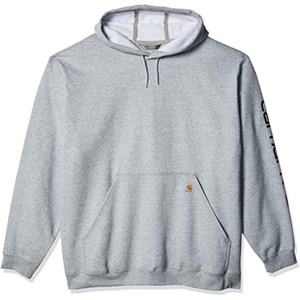 image:imageCarhartt Mens Iconic K288 Logo Sweatshirt CloseoutHeather GrayBlack