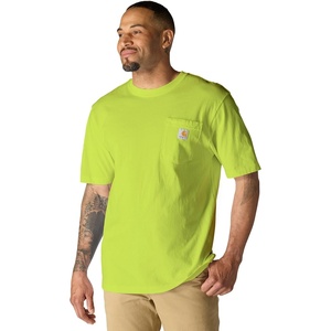image:imageCarhartt Mens Iconic K87 Pocket TShirtBrite Lime