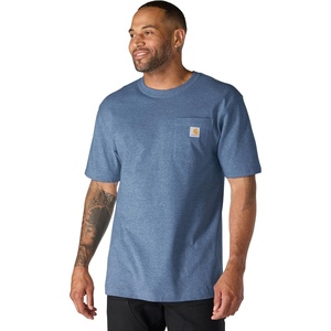 image:imageCarhartt Mens Iconic K87 Pocket TShirtDark Tranquil Blue Heather