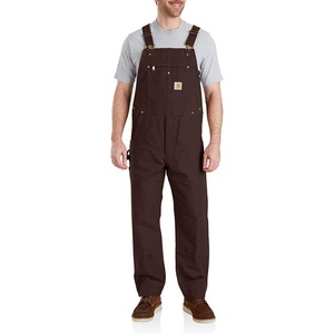 image:imageCarhartt Mens Iconic R01 Duck Bib OverallDark Brown