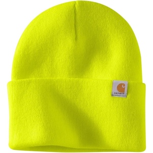 image:imageCarhartt Mens Knit Cuffed Beanie 104597Brite Lime