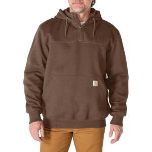 image:imageCarhartt Mens Paxton 14Zip SweatshirtDark Clove Heather