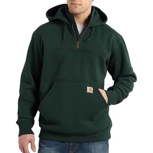 image:imageCarhartt Mens Paxton 14Zip SweatshirtDark Green