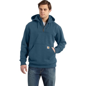 image:imageCarhartt Mens Paxton 14Zip SweatshirtStorm Blue Heather