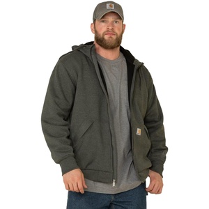 image:imageCarhartt Mens Paxton ThermalLined FullZip SweatshirtCarbon HeatherBlack