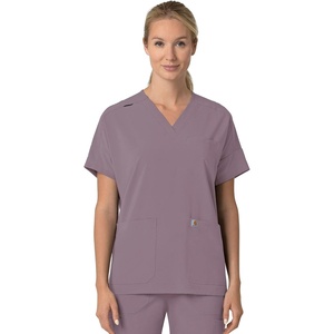 image:imageCarhartt Scrubs C13110 Womens Force CrossFlex Modern Fit Oversized VLavender Mist