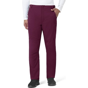 image:imageCarhartt Scrubs for Men Force Essentials Straight Leg Cargo Pants with 9 PocketsWine
