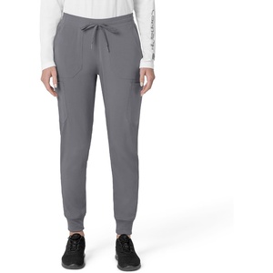 image:imageCarhartt Scrubs for Women Force CrossFlex Cargo Joggers Pants with Drawstring and 8 PocketsPewter