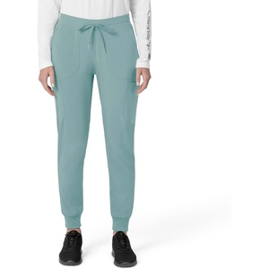 image:imageCarhartt Scrubs for Women Force CrossFlex Cargo Joggers Pants with Drawstring and 8 PocketsSummer Blue