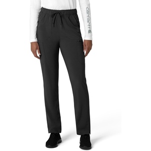 image:imageCarhartt Scrubs for Women Force CrossFlex StraightLeg Cargo Pants with Drawstring and 7 PocketsBlack