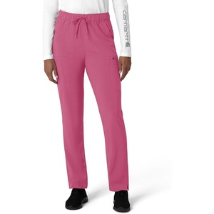 image:imageCarhartt Scrubs for Women Force CrossFlex StraightLeg Cargo Pants with Drawstring and 7 PocketsElectric Fuschia