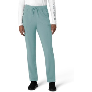 image:imageCarhartt Scrubs for Women Force CrossFlex StraightLeg Cargo Pants with Drawstring and 7 PocketsSummer Blue