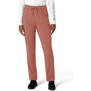 image:imageCarhartt Scrubs for Women Force CrossFlex StraightLeg Cargo Pants with Drawstring and 7 PocketsWild Rose