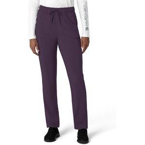 image:imageCarhartt Scrubs for Women Force Essentials Joggers Pants with Drawstring and 7 PocketsBlack Plum