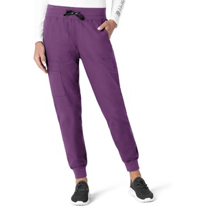 image:imageCarhartt Scrubs for Women Force Essentials Joggers Pants with Drawstring and 7 PocketsEggplant