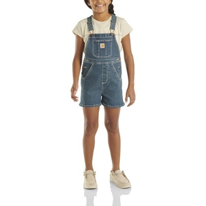 image:imageCarhartt Unisex Baby Canvas Shortall  Soft Cotton  Built To Move With Rugged Flex Stretch Technology  Playtime ReadyMedium Wash Denim