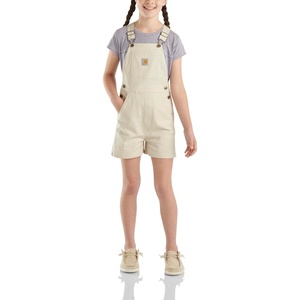 image:imageCarhartt Unisex Baby Canvas Shortall  Soft Cotton  Built To Move With Rugged Flex Stretch Technology  Playtime ReadyMedium Wash Denim Blue