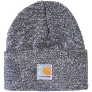 image:imageCarhartt Unisex Baby Knit Beanie Cuff Hat  Acrylic Rib Knit  One Size Infant  Fits Heads Best 187520  Outdoor FunLight Grey Dark Grey