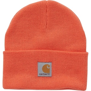 image:imageCarhartt Unisex Baby Knit Beanie Cuff Hat  Acrylic Rib Knit  One Size Infant  Fits Heads Best 187520  Outdoor FunLiving Coral