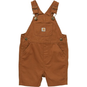 image:imageCarhartt Unisex Baby Loose Fit Overall Shorts Canvas ShortallsCarhartt Brown