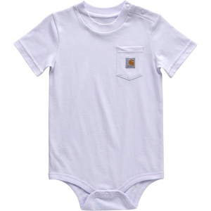 image:imageCarhartt Unisex Baby Shortsleeve Bodysuit Pocket Tshirt  Cotton Jersey  RibKnit Crewneck Holds Its Shape Throughout  AllDay ComfortFresh Lavender