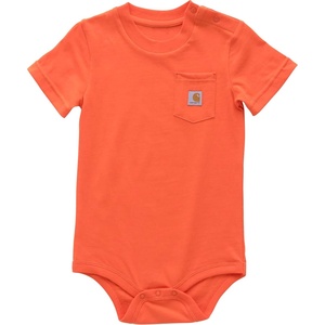 image:imageCarhartt Unisex Baby Shortsleeve Bodysuit Pocket Tshirt  Cotton Jersey  RibKnit Crewneck Holds Its Shape Throughout  AllDay ComfortGrenadine
