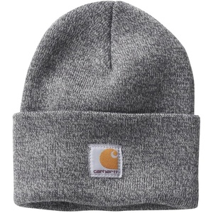 image:imageCarhartt Unisex Kids Youth Knit Beanie Cuff Hat  Acrylic Rib Knit  One Size Youth  Fits Heads Best With Circumference  Outdoor FunLight GreyDark Grey