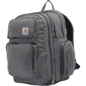 image:imageCarhartt Utility 35L TripleCompartment Backpack Carhartt Brown  Durable Pack with Laptop Sleeve and Duravax Abrasion Resistant BaseGravel
