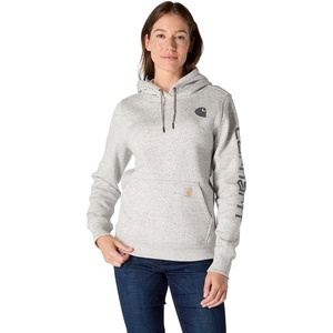 image:imageCarhartt Womens Iconic Clarksburg Logo SweatshirtAsphalt Heather Nep