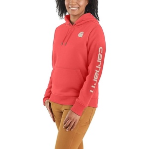 image:imageCarhartt Womens Iconic Clarksburg Logo SweatshirtCoral Glow