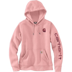 image:imageCarhartt Womens Iconic Clarksburg Logo SweatshirtFaded Rose Tint