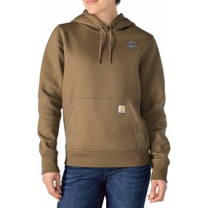 image:imageCarhartt Womens Iconic Clarksburg Logo SweatshirtNight Fatigue Heather