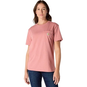 image:imageCarhartt Womens Iconic WK87 Pocket TShirtRose Tint Heather