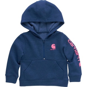 image:imageCarhartt girls Longsleeve Halfzip Hooded SweatshirtDark Denim Blue Heather