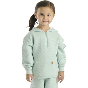 image:imageCarhartt girls Longsleeve Halfzip Hooded SweatshirtPastel Green