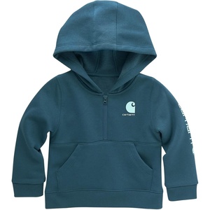 image:imageCarhartt girls Longsleeve Halfzip Hooded SweatshirtShaded Spruce