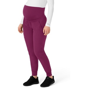 image:imageForce Essentials Womens Maternity Jogger Scrub PantWine
