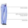 image:imageCarhartt CrossFlex Womens Boot Cut Cargo Scrub PantCeil Blue