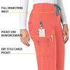 image:imageCarhartt CrossFlex Womens Boot Cut Cargo Scrub PantCoral