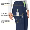 image:imageCarhartt CrossFlex Womens Boot Cut Cargo Scrub PantNavy