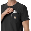 image:imageCarhartt Force CrossFlex Mens Crew Neck Scrub TopBlack